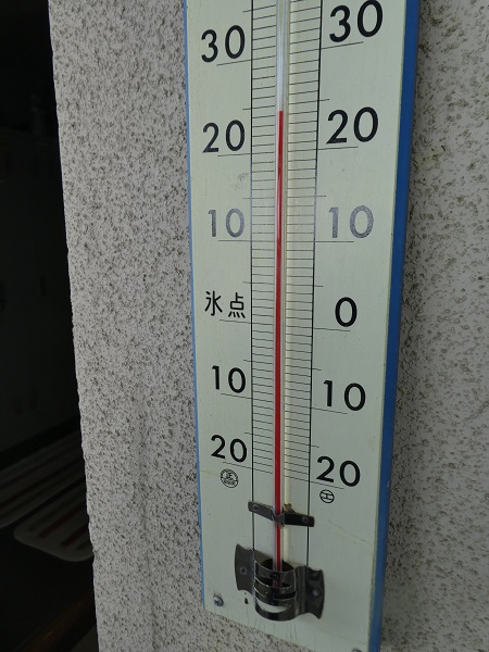 今年の夏は葛城山で避暑④　温度計を見て、《避暑の実感》を得る！